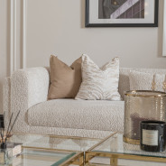 Standard Sofa Cashmere Bright Gold Savannah Breeze Collection By Michael Amini  LFR-SBRZ815-CSM-806