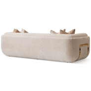 Mansion Sofa Cashmere Bright Gold Savannah Breeze Collection by Michael Amini  LFR-SBRZ816-CSM-806