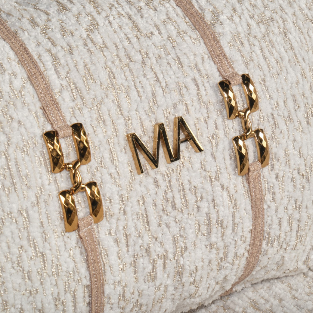 Mansion Sofa Cashmere Bright Gold Savannah Breeze Collection by Michael Amini  LFR-SBRZ816-CSM-806