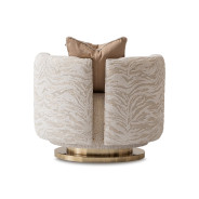 Swivel Chair Cashmere Bright Gold Savannah Breeze Collection By Michael Amini LFR-SBRZ839-CSM-806