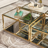 Tall Cocktail Table Savannah Breeze Collection by Michael Amini LFR-SBRZ201-806