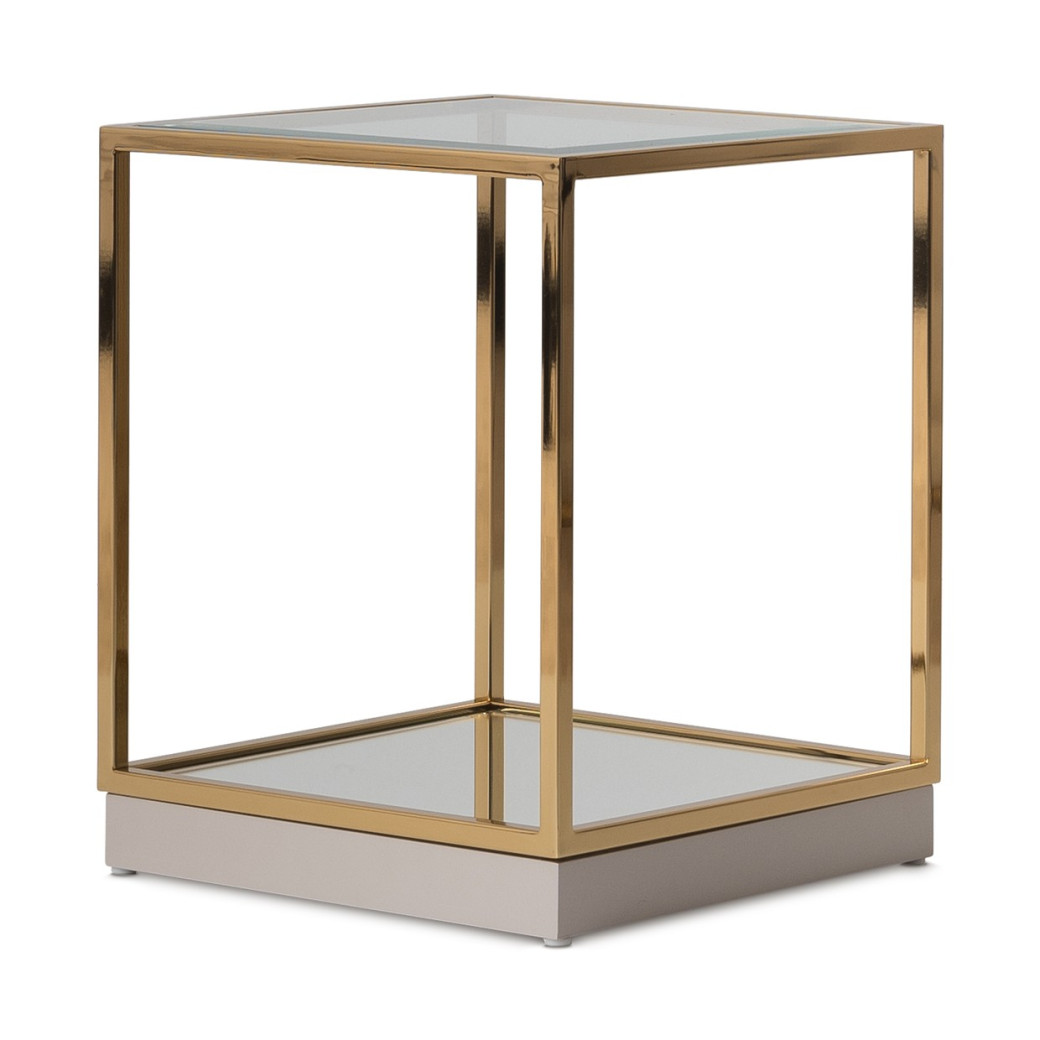 End Table Bright Gold  Savannah Breeze Collection by Michael Amini  LFR-SBRZ202-806
