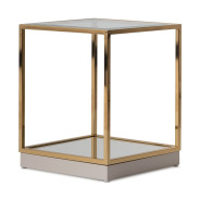 End Table Bright Gold  Savannah Breeze Collection by Michael Amini  LFR-SBRZ202-806