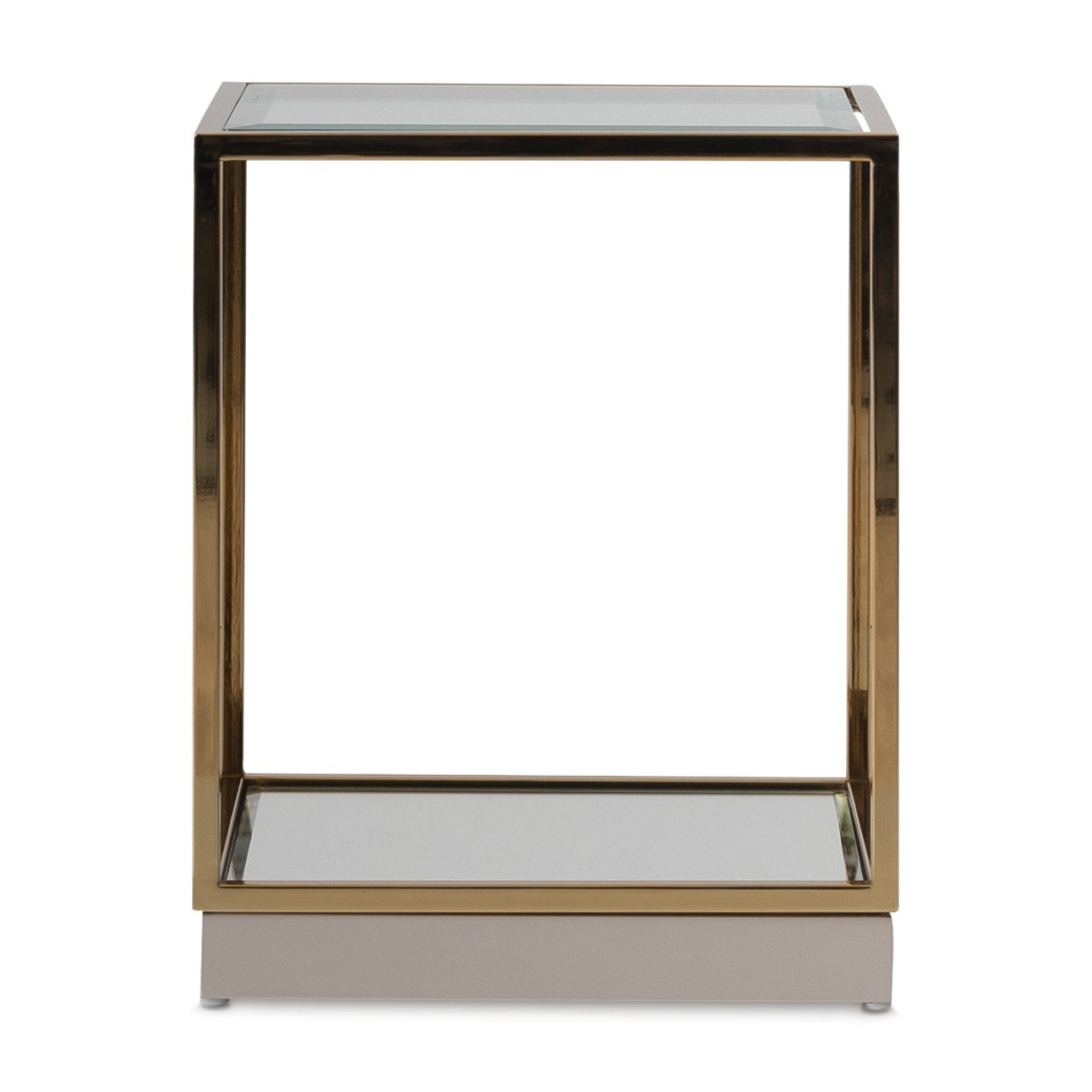 End Table Bright Gold  Savannah Breeze Collection by Michael Amini  LFR-SBRZ202-806