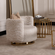 Nesting Tables 3pc Set Bright Gold Savannah Breeze Collection by Michael Amini LFR-SBRZ224-806