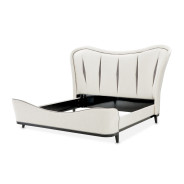 Eastern King Upholstered 3pc Bed Tuxedo Collection By Michael Amini 9087000EK-832