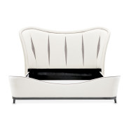 Eastern King Upholstered 3pc Bed Tuxedo Collection By Michael Amini 9087000EK-832