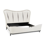 Eastern King Upholstered 3pc Bed Tuxedo Collection By Michael Amini 9087000EK-832