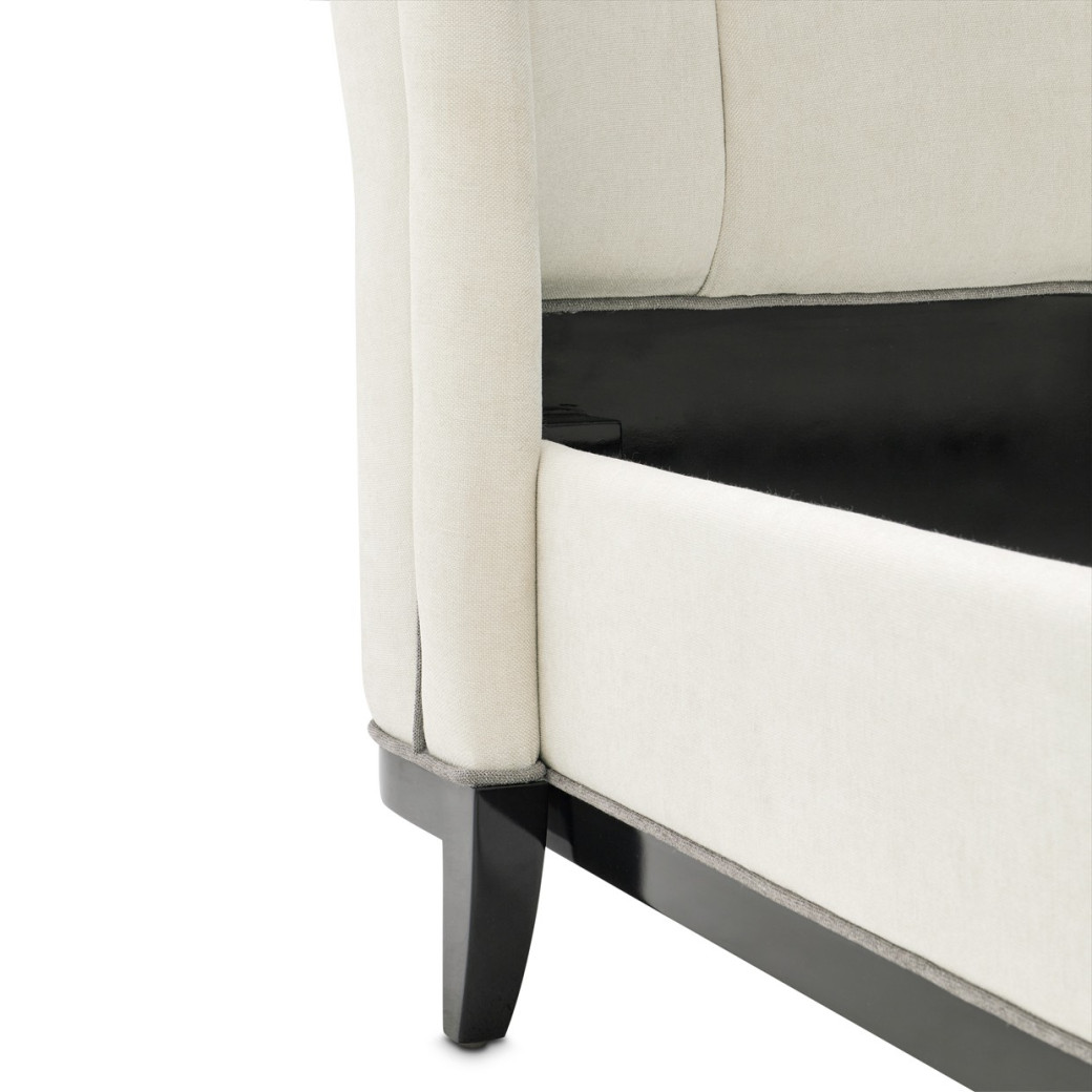 Eastern King Upholstered 3pc Bed Tuxedo Collection By Michael Amini 9087000EK-832