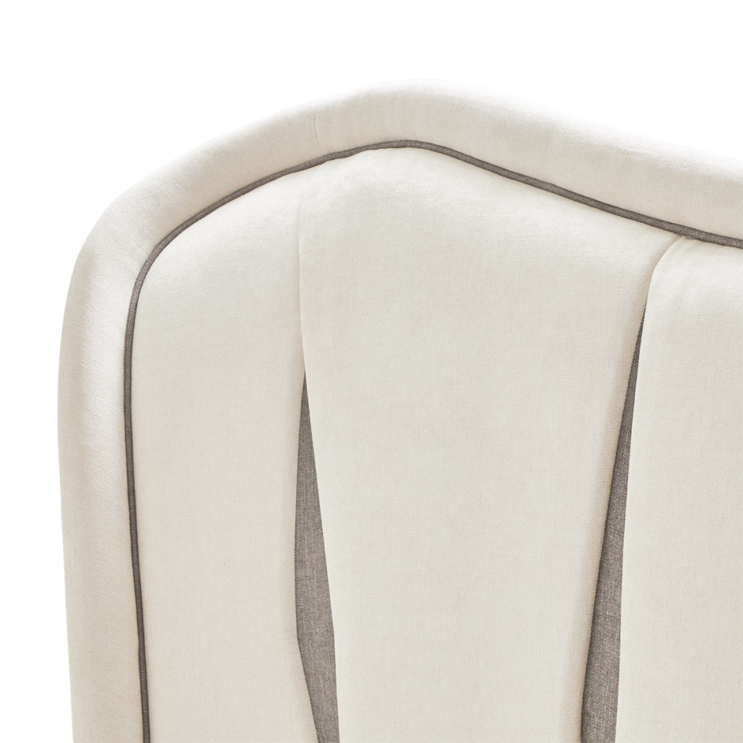 Eastern King Upholstered 3pc Bed Tuxedo Collection By Michael Amini 9087000EK-832