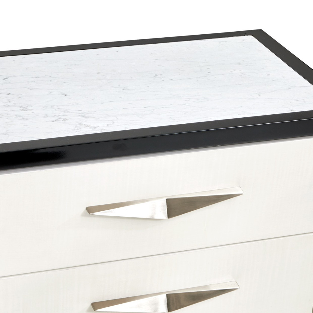 Nightstand Piano Keyboard Tuxedo Collection By Michael Amini 9087040-832