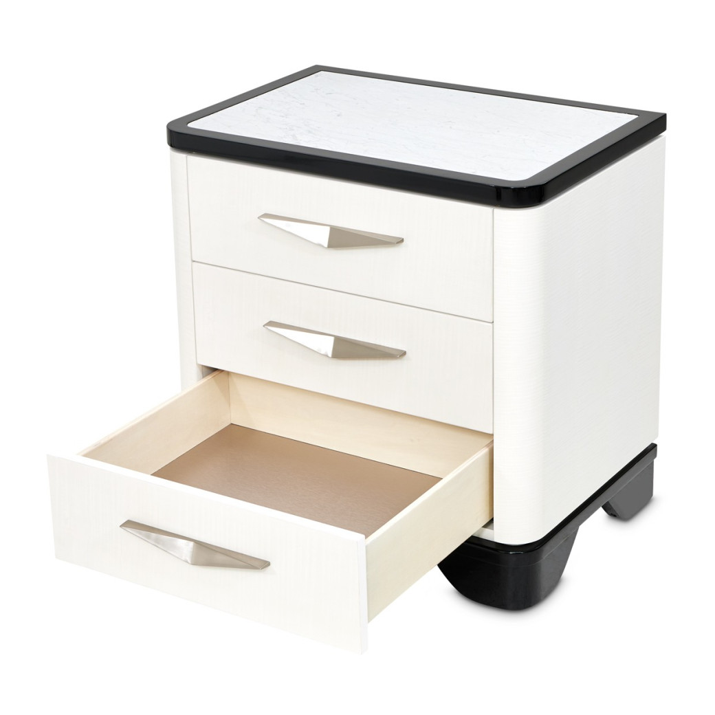Nightstand Piano Keyboard Tuxedo Collection By Michael Amini 9087040-832