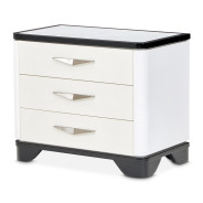 Nightstand, Large Piano Keyboard Tuxedo Collection By Michael Amini 9087042-832