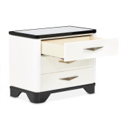 Nightstand, Large Piano Keyboard Tuxedo Collection By Michael Amini 9087042-832