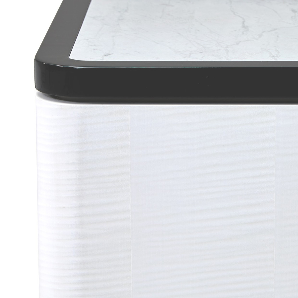 Nightstand, Large Piano Keyboard Tuxedo Collection By Michael Amini 9087042-832