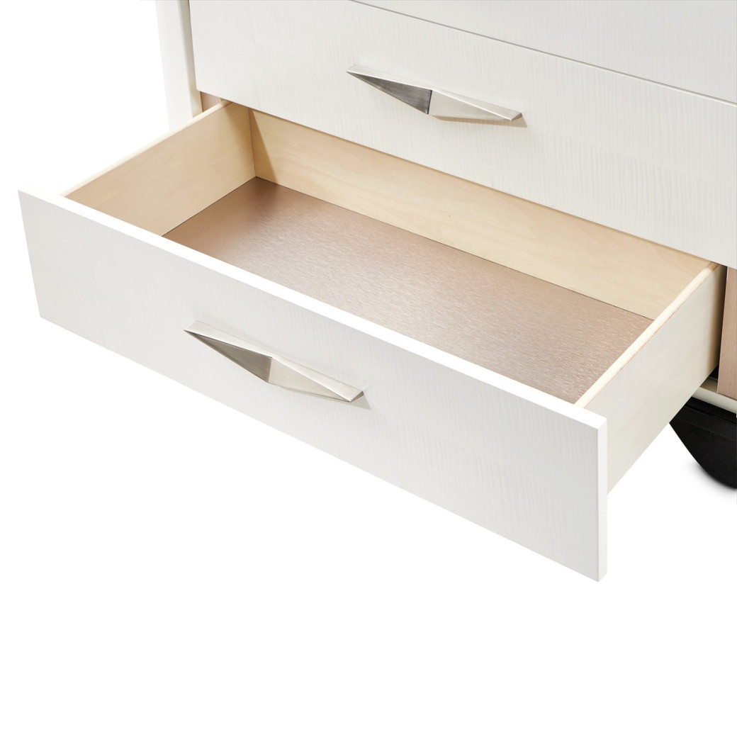 6 Drawer Chest Piano Keyboard Tuxedo Collection By Michael Amini 9087070SA-832