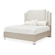 Eastern King Platform Bed Palm Gate Clay Collection By Michael Amini 9086000CEK3-833