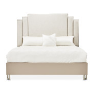 Eastern King Platform Bed Palm Gate Clay Collection By Michael Amini 9086000CEK3-833