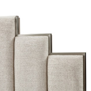 Eastern King Platform Bed Palm Gate Clay Collection By Michael Amini 9086000CEK3-833