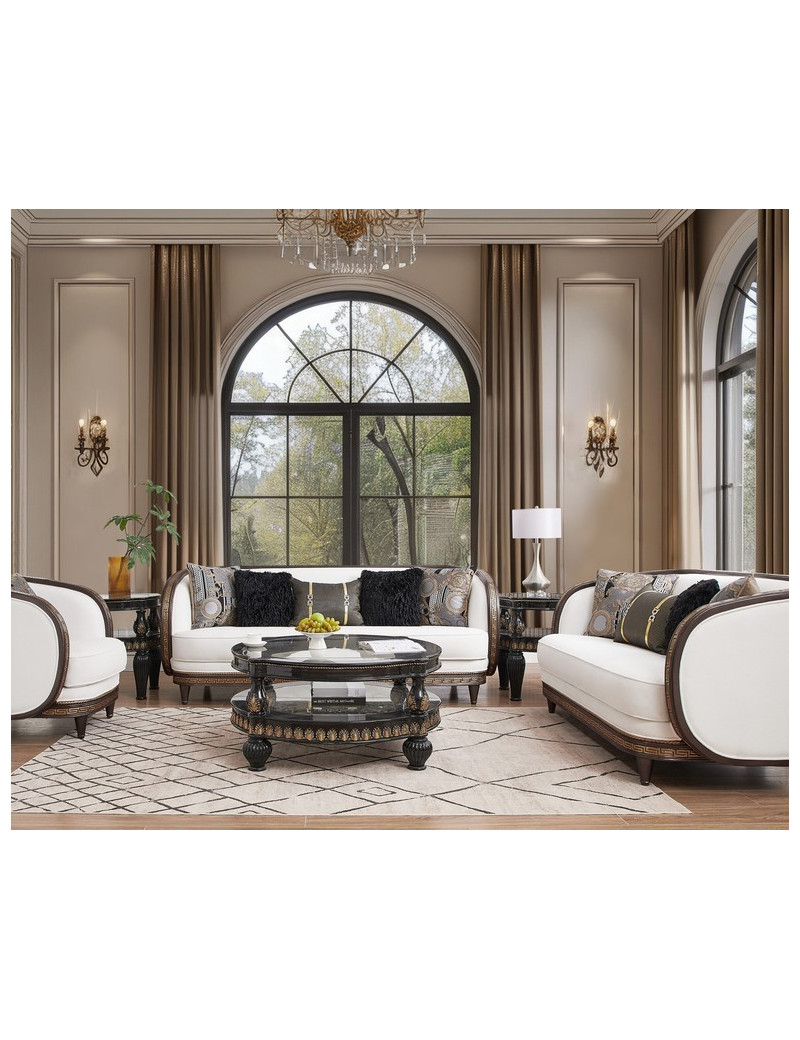 HD 9043 2PC Sofa & Loveseat Victorian Style by Homey Design