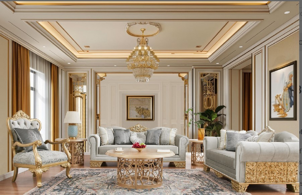 HD 9041 2PC Sofa & Loveseat Victorian Style By Homey Design
