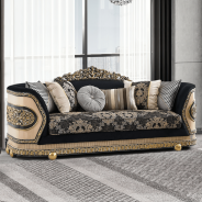 HD 9012 Homey Design Upholstery Living Room Set European Art Deco Style