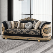HD 9012 Homey Design Upholstery Living Room Set European Art Deco Style