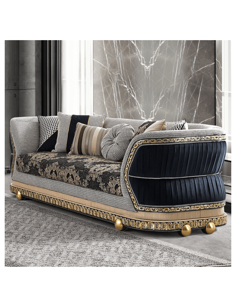 HD 9013  Homey Design Upholstery Living Room Set Victorian, European & Classic Design Sofa Set