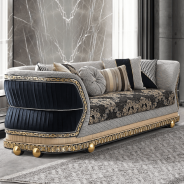 HD 9013  Homey Design Upholstery Living Room Set Victorian, European & Classic Design Sofa Set