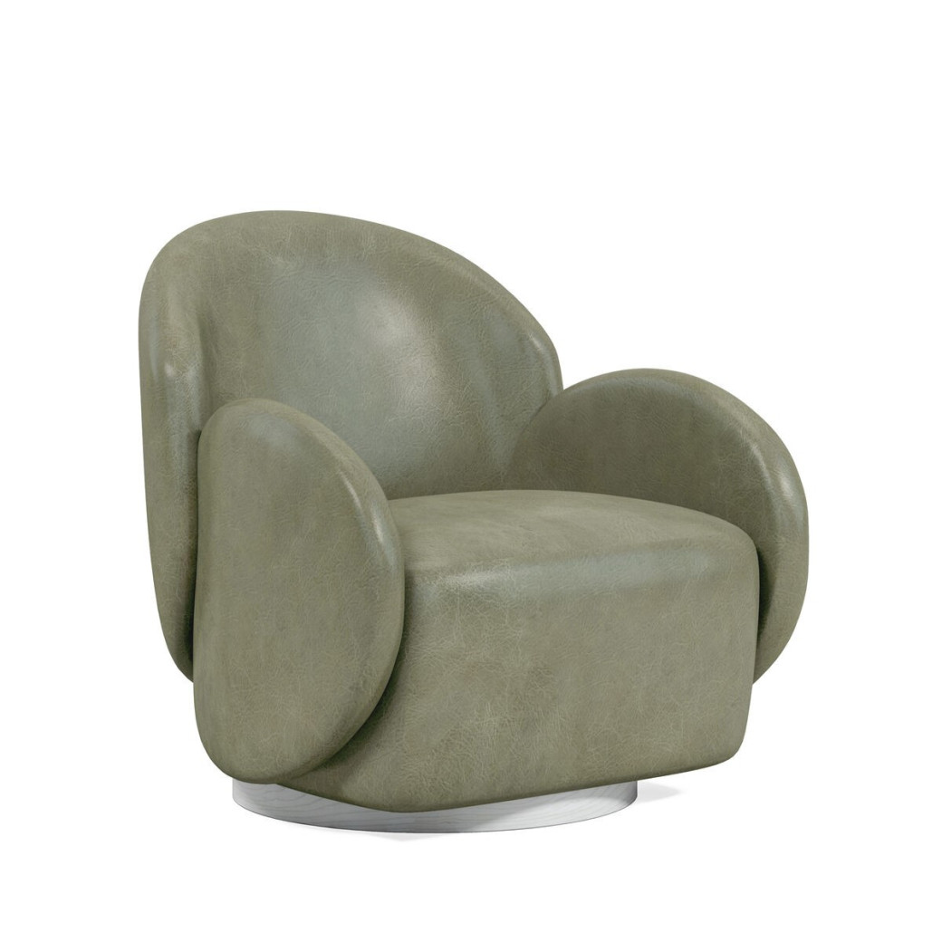529526-5517 Rothko Pale Green Leather Swivel Chair Collection By A.R.T. Furniture Collections