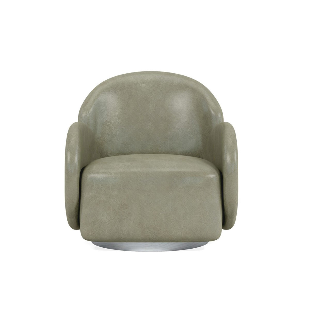 529526-5517 Rothko Pale Green Leather Swivel Chair Collection By A.R.T. Furniture Collections