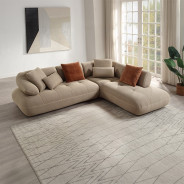 LV03920 Carrick Sectional Sofa w/6 Pillows by Acme Furniture