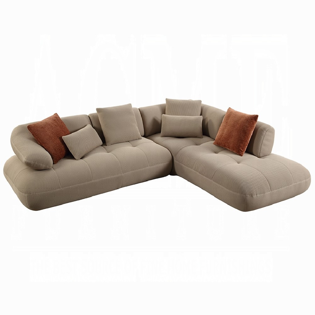 LV03920 Carrick Sectional Sofa w/6 Pillows by Acme Furniture