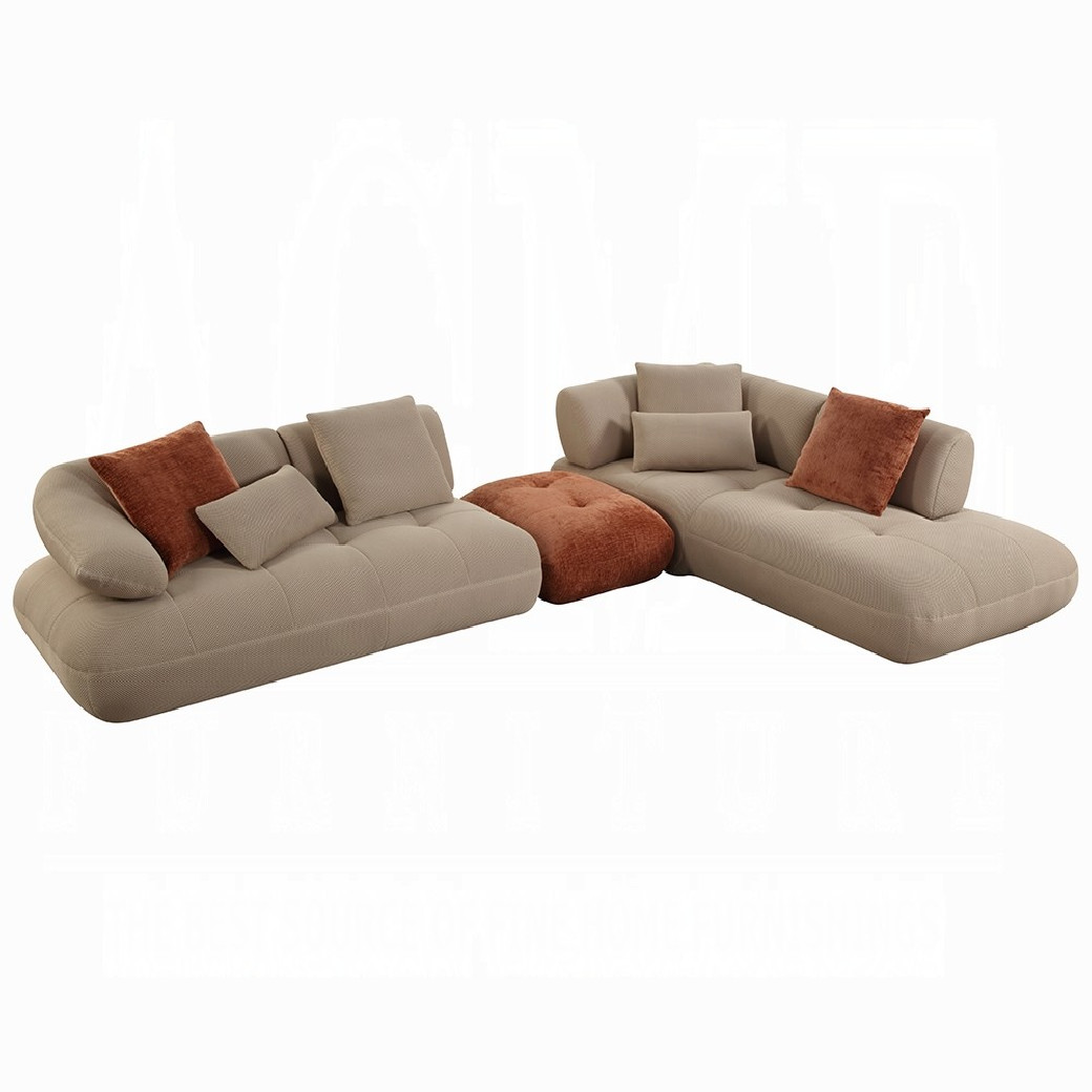 LV03920 Carrick Sectional Sofa w/6 Pillows by Acme Furniture