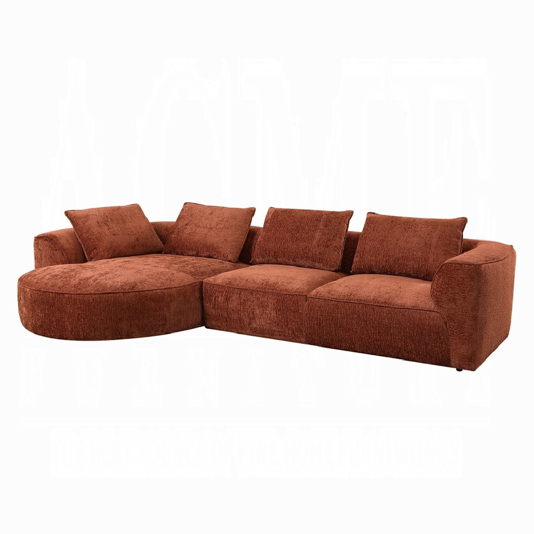 LV03240 Aceso Sectional Sofa W/4 Pillows by Acme Furniture