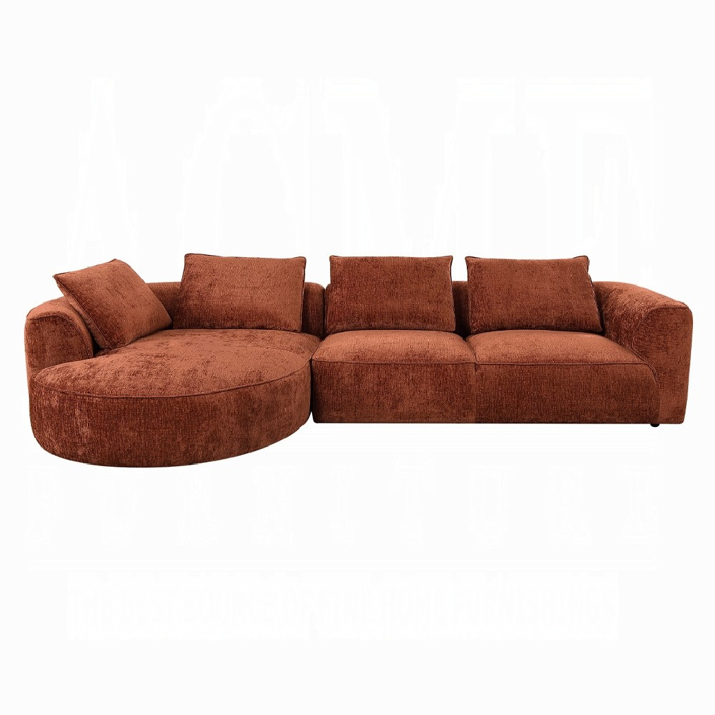 LV03240 Aceso Sectional Sofa W/4 Pillows by Acme Furniture