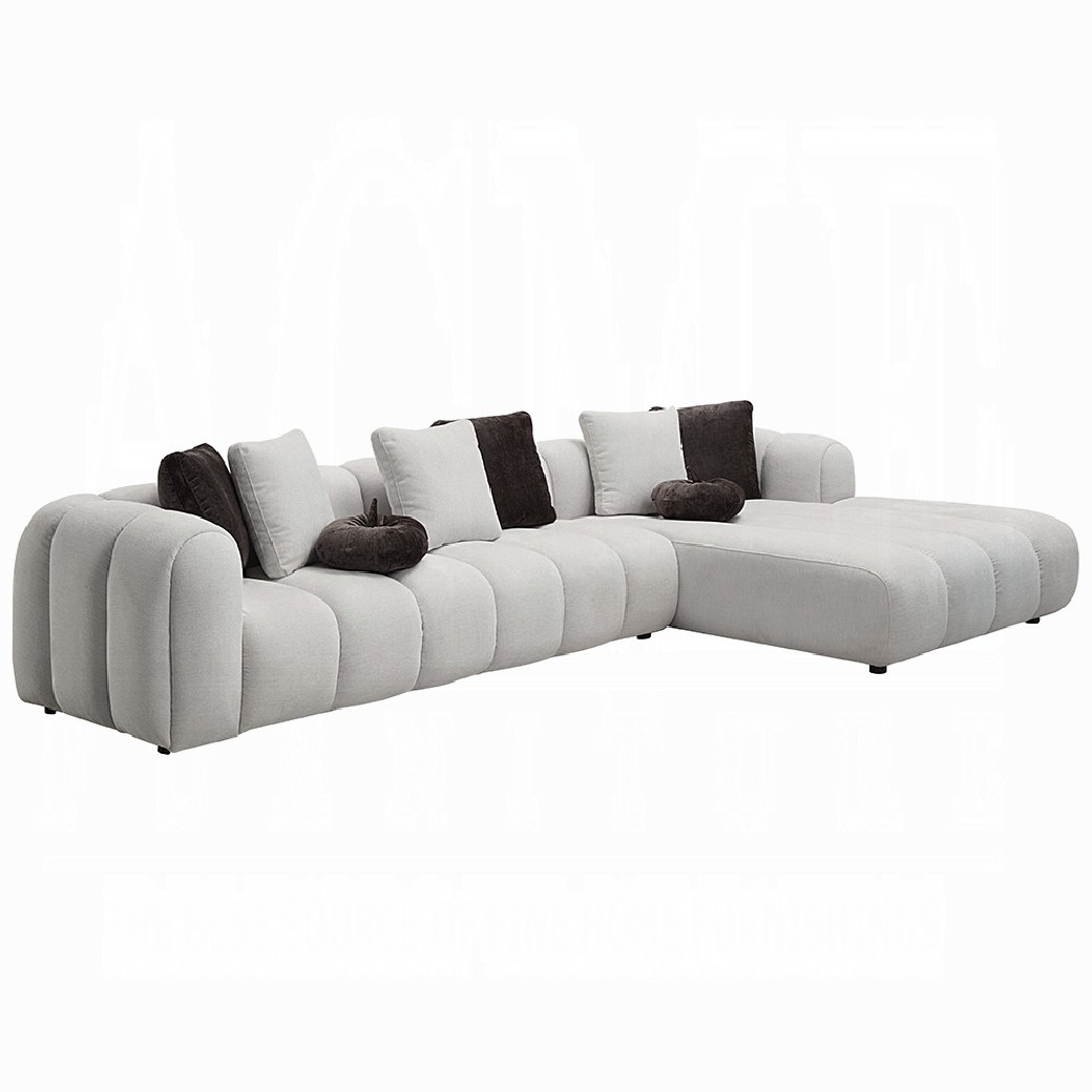 LV04320 Manilla Sectional Sofa w/8 Pillows by Acme Furniture