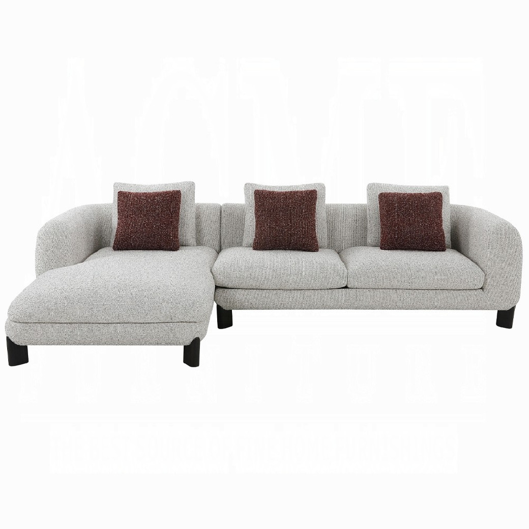 LV04280 Mardi Sectional Sofa w/3 Pillows by Acme Furniture
