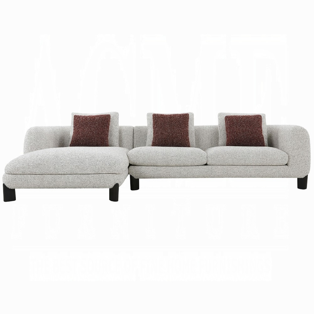 LV04280 Mardi Sectional Sofa w/3 Pillows by Acme Furniture