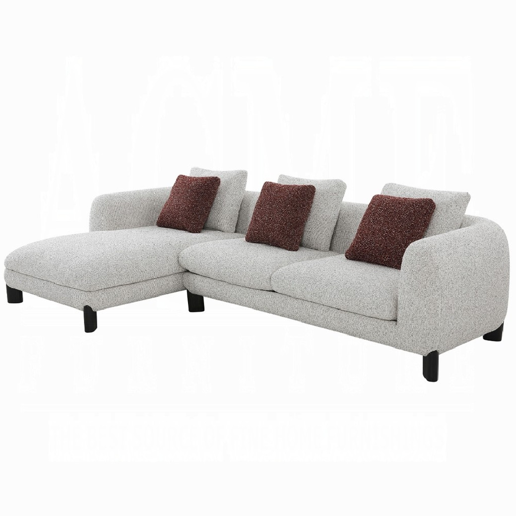 LV04280 Mardi Sectional Sofa w/3 Pillows by Acme Furniture