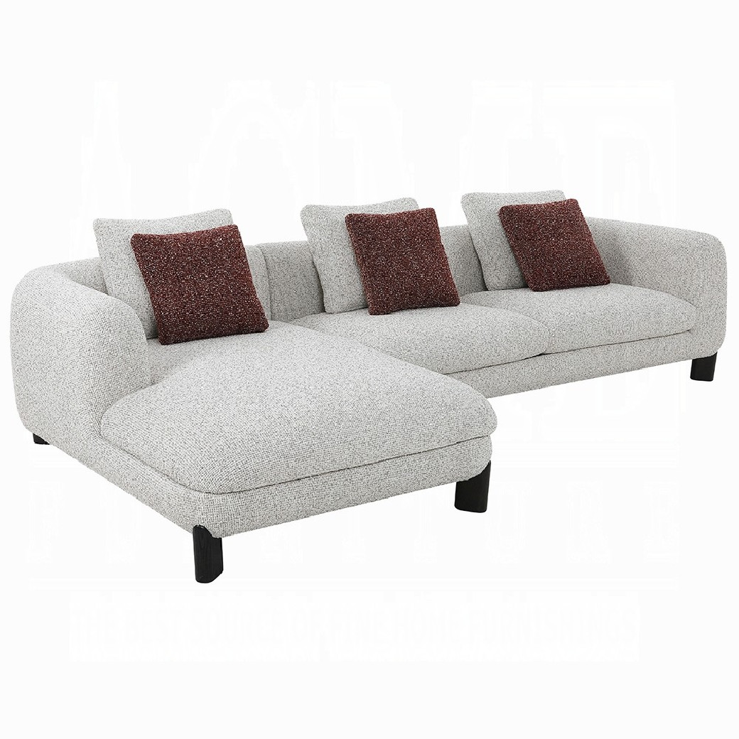 LV04280 Mardi Sectional Sofa w/3 Pillows by Acme Furniture