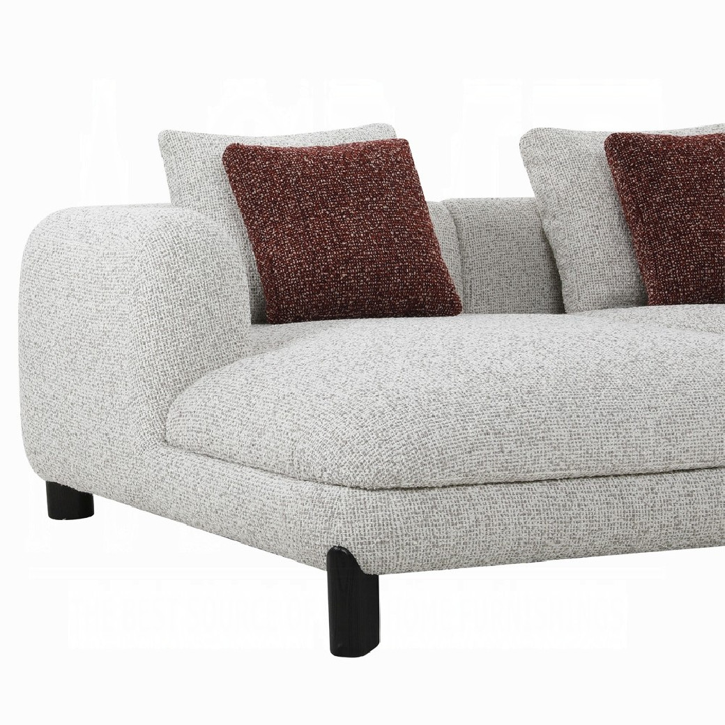 LV04280 Mardi Sectional Sofa w/3 Pillows by Acme Furniture