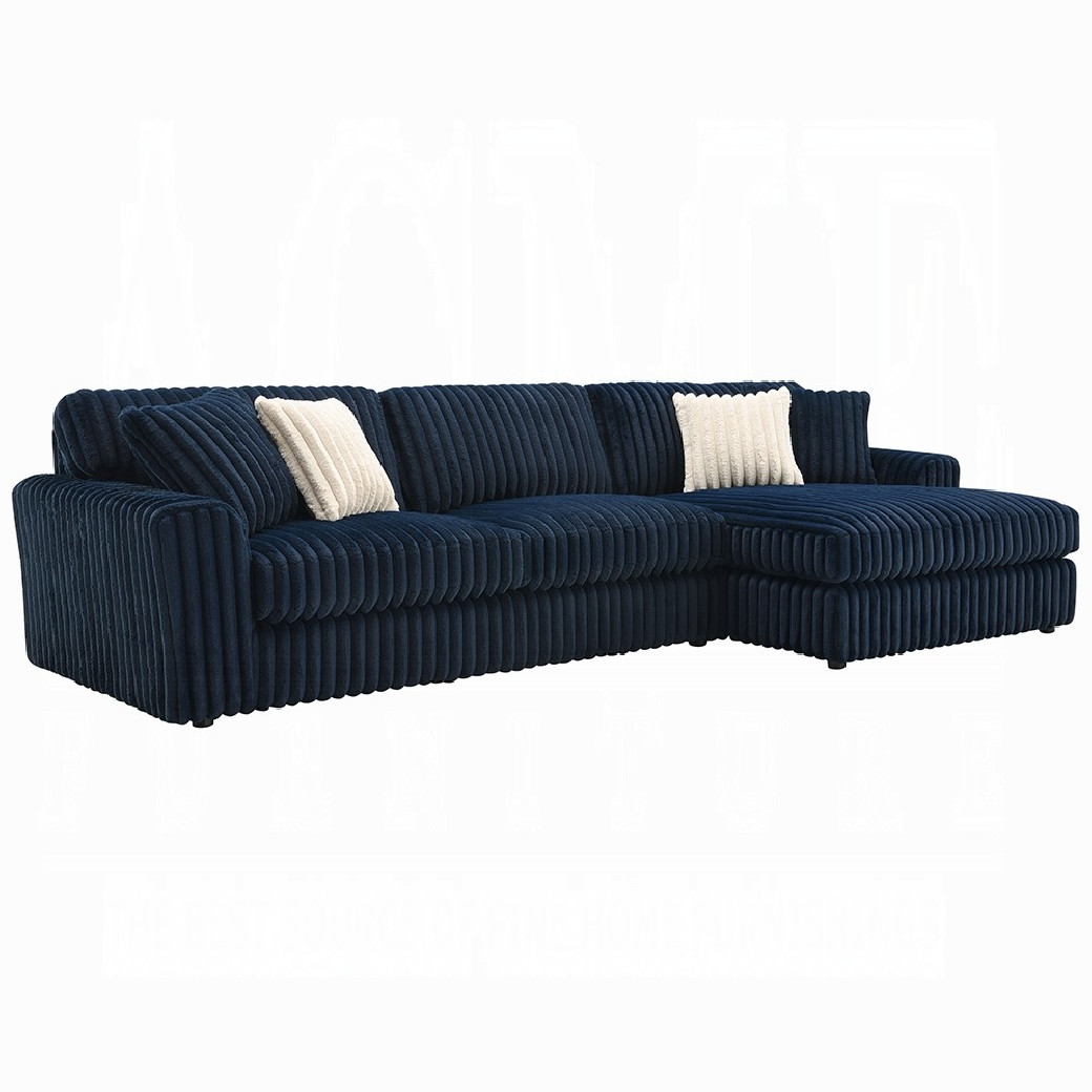 LV04400 Breton Sectional Sofa w/4 Pillows by Acme Furniture