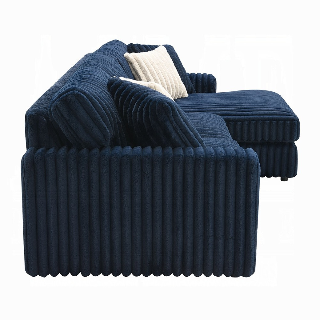 LV04400 Breton Sectional Sofa w/4 Pillows by Acme Furniture