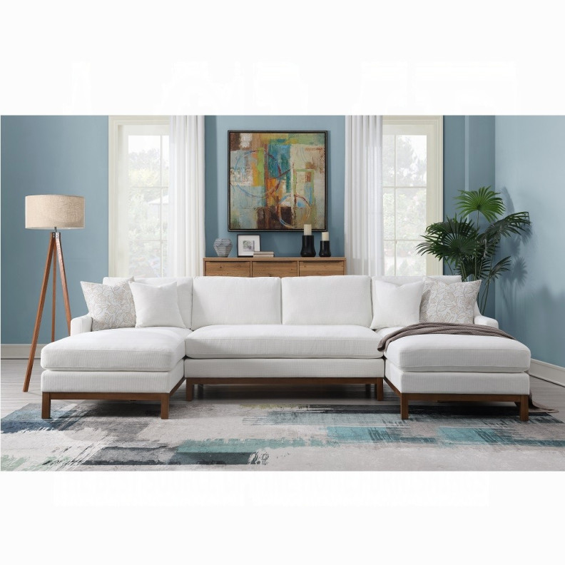 LV01881 Valiant Sectional Sofa W/4 Pillows By Acme Furniture