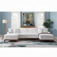 LV01881 Valiant Sectional Sofa W/4 Pillows By Acme Furniture
