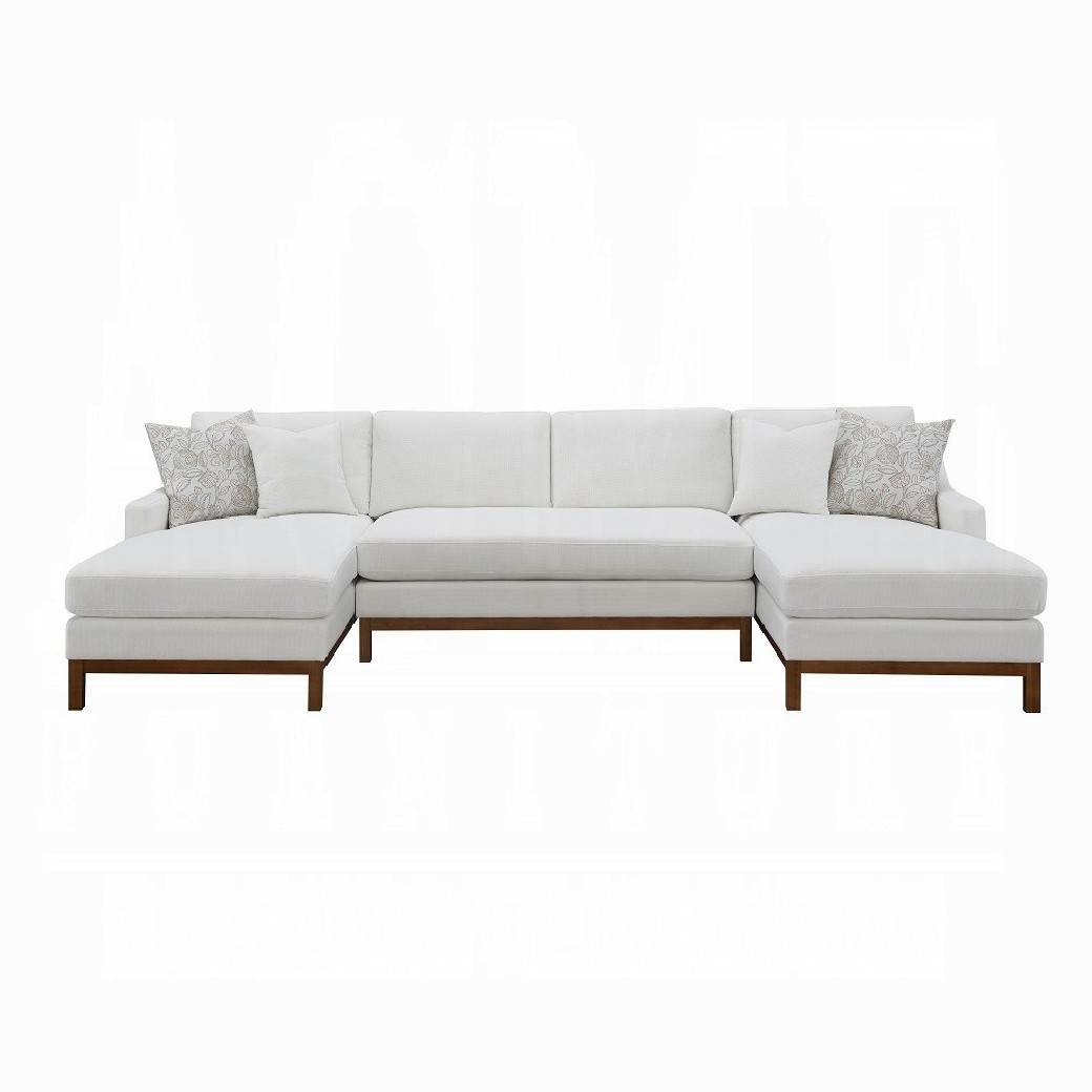LV01881 Valiant Sectional Sofa W/4 Pillows By Acme Furniture
