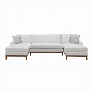 LV01881 Valiant Sectional Sofa W/4 Pillows By Acme Furniture