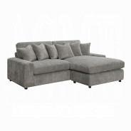 LV01882 Tavia Reversible Sectional Sofa W/6 Pillows by Acme Furniture