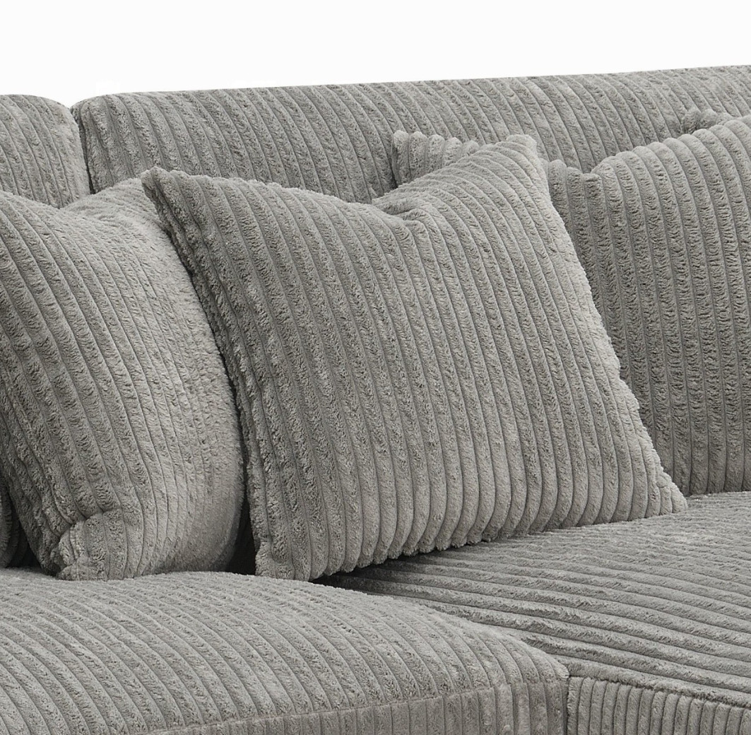 LV01882 Tavia Reversible Sectional Sofa W/6 Pillows by Acme Furniture